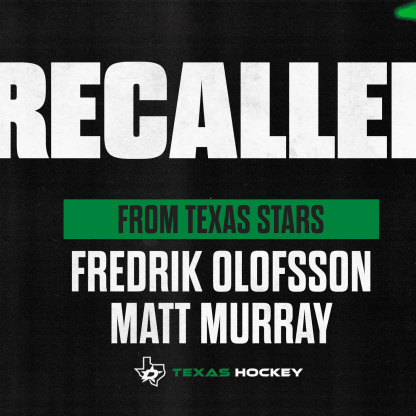 Dallas Stars recall goaltender Matt Murray from AHL affiliate