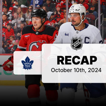 Hildeby makes 23 saves in NHL debut, Maple Leafs defeat