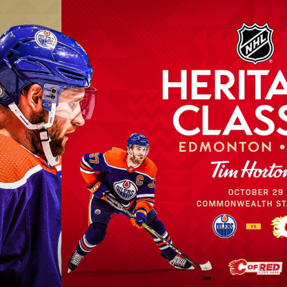 NHL unveils Oilers, Flames jerseys for Heritage Classic version of Battle of Alberta