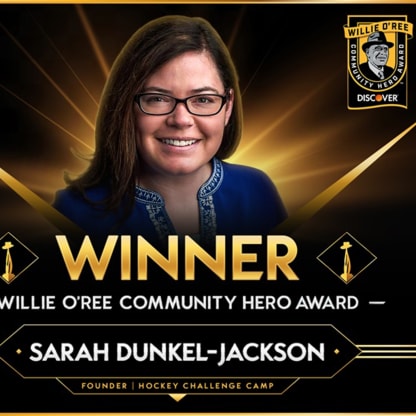 Dunkel-Jackson wins Willie O'Ree Community Hero Award in U.S.