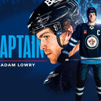 Adam Lowry, Captain of the Winnipeg Jets! 
