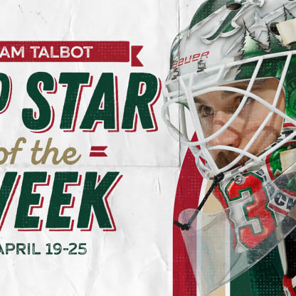 NHL 1st Star: Cam Talbot !!! : r/wildhockey