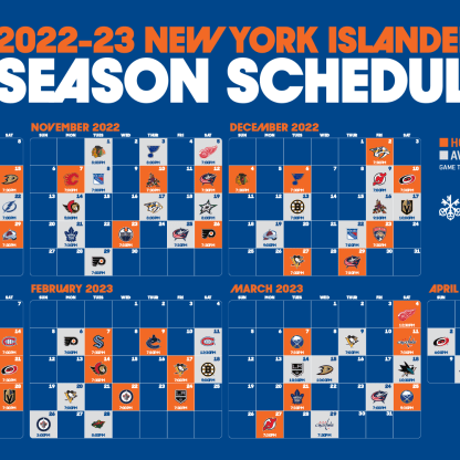 New jersey islanders schedule on sale