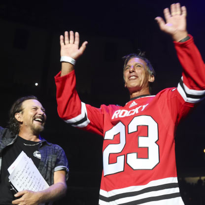 Pearl Jam Let Chris Chelios Know The Blackhawks Are Retiring His Number