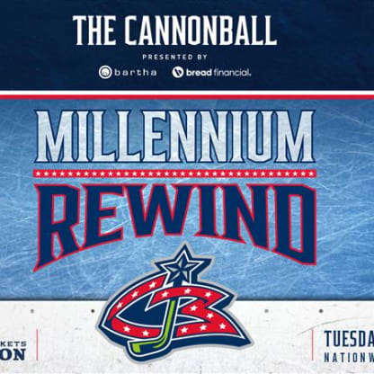 Blue Jackets throw it back to the Millennium era at The Cannonball
