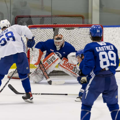 Lightning second-round pick Ethan Gauthier participates in development camp