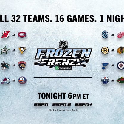 NHL, ESPN ready to wave pom-poms on 16-game, 32-team 'Frozen Frenzy