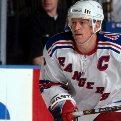 ■NHL Brian Leetch　ブライアン・リーチ Mirror Blue □NHL Brian Leetch ブライアン・リーチ Mirror Blue