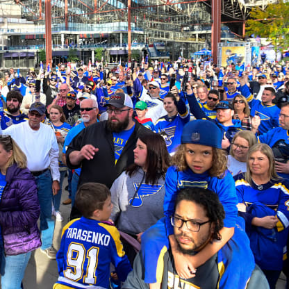 St. Louis Blues Fans in New York City