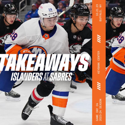 Islanders Run Over By Sabres In First Regulation Loss Of Season - New York  Islanders Hockey Now