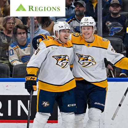 Predators extend win streak with 8-3 rout of Blues