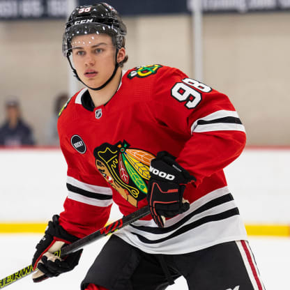 Taylor Hall made his training camp debut with the Blackhawks today