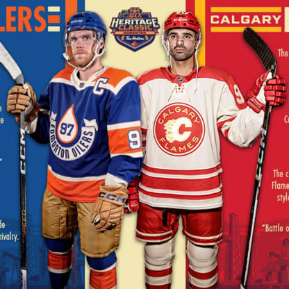 Calgary Flames, Winnipeg Jets reveal Heritage Classic jerseys
