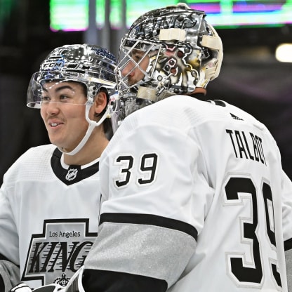 Talbot leads Kings to a win; Nylander sets Toronto record with  season-opening 9-game point streak