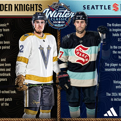 Winter Classic jerseys for Kraken Golden Knights unveiled NHL