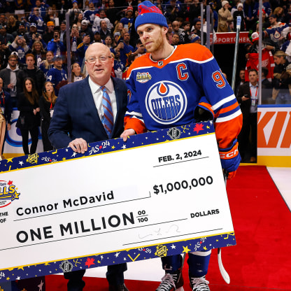 McDavid of Oilers wins $1 million prize at 2024 NHL All-Star Skills