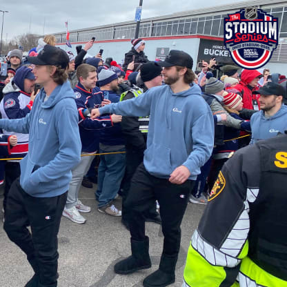 Blue Jackets wear 'signature Johnny fit' for Stadium Series
