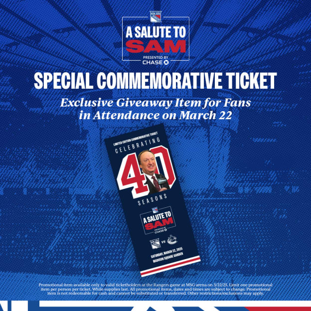 Special Commemorative Sam Ticket