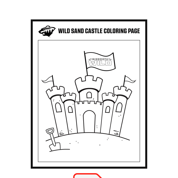 Sand Castle Coloring Page