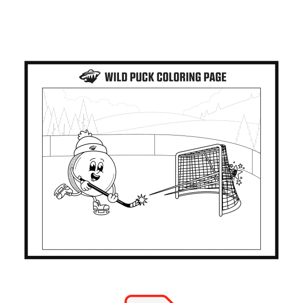 Puck Coloring Page