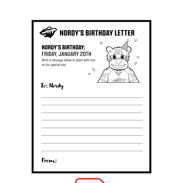 Nordy's Birthday Letter