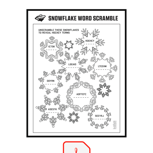 Snowflake Word Scramble