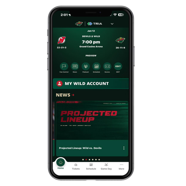 Step 2 - Select My Wild Account