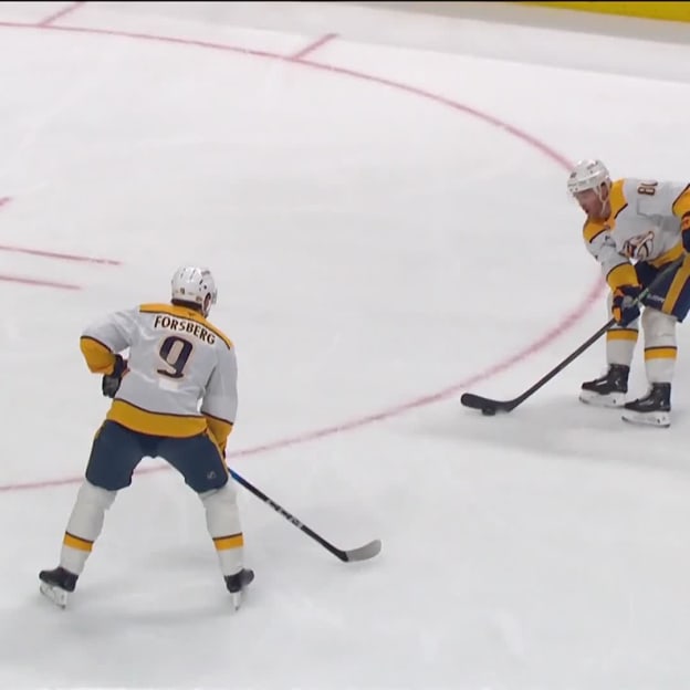 NSH@SJS: Forsberg marque un but en A.N. contre Yaroslav Askarov