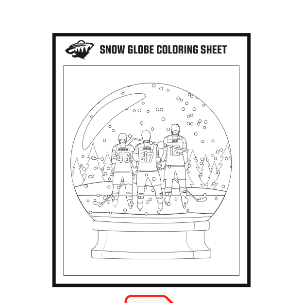 Snow Globe Coloring Page