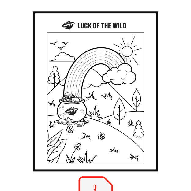 Luck of the Wild Coloring Page