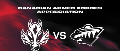 Wild vs Flames Matchup Banner