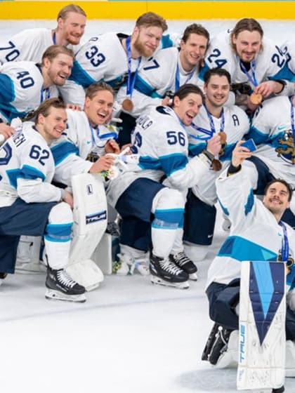 Finland bronze Olympics Predators Saros Haula