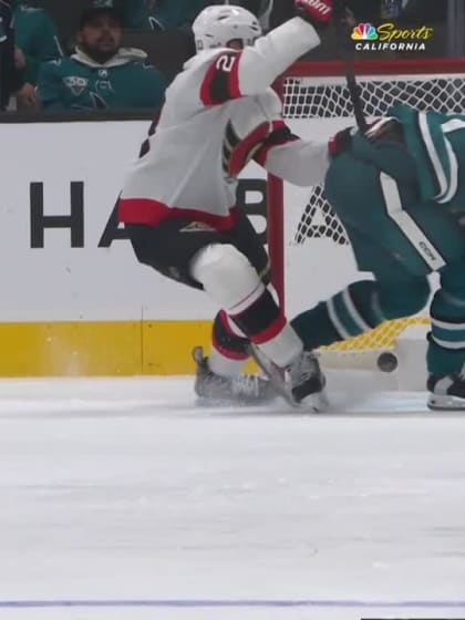 OTT@SJS: Celebrini scores goal against Linus Ullmark