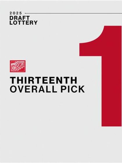 Red Wings will pick No. 13 overall in 2025 NHL Entry Draft