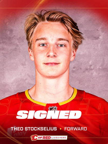 Flames Sign Forward Theo Stockselius to Entry-Level Contract
