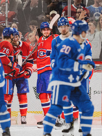 Canadiens-Nordiques rivalry night at the Bell Centre