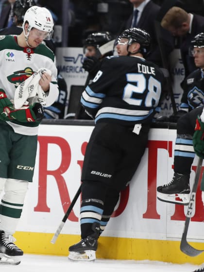 Joel Eriksson Ek utgick skadad för Minnesota Wild