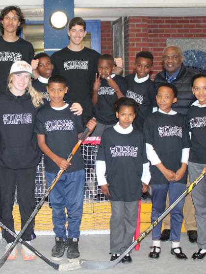 Color of Hockey Sticks Together inspiring underserved kids around globe
