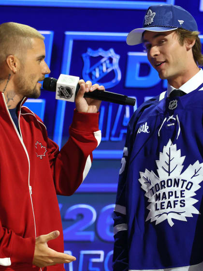 Justin Bieber announces 1st pick of 2026 NHL Draft