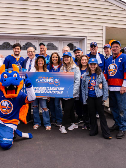 PHOTOS: Jon Ledecky Surprises Islanders Fans with Playoff Tickets
