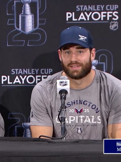 Logan Thompson and Tom Wilson | Postgame