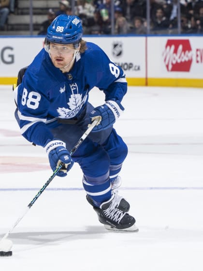 William Nylander center på Toronto Maple Leafs träningsläger