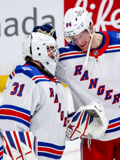 Mål av Adam Edström när New York Rangers vann tredje raka