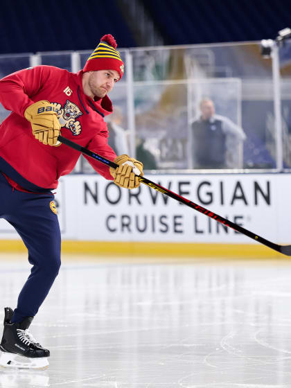Barkov palaamassa harjoituksiin
