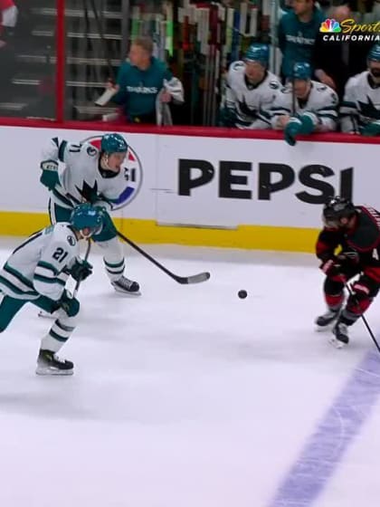 Macklin Celebrini with a Goal vs. Carolina Hurricanes
