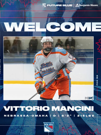 NYR Draft Mancini Player Card