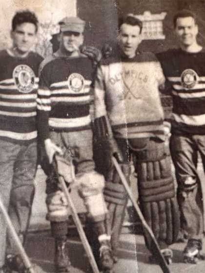 Beer League on Wheels popular roller hockey pastime in 1950 Brooklyn