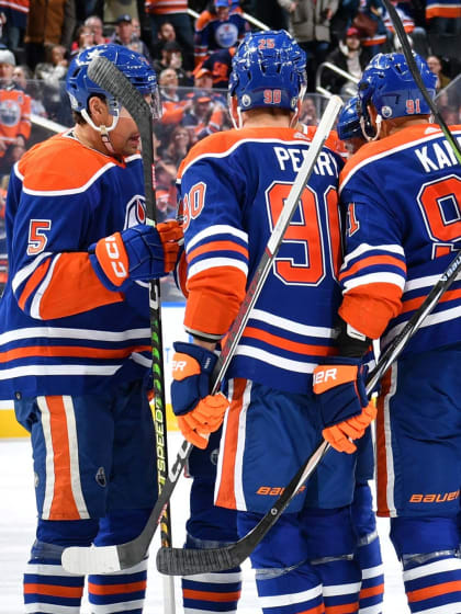 Kane, Perry und Draisaitl harmonieren gut bei den Edmonton Oilers 