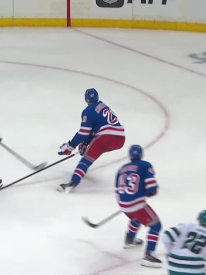 SJS@NYR: Celebrini has a hat trick against the Rangers