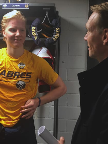 Dahlin meets idol Lidstrom at Global Series